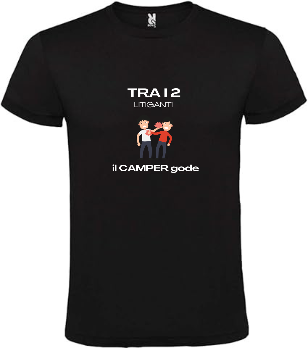 T-shirt da campeggio camper uomo divertente regalo per veri
